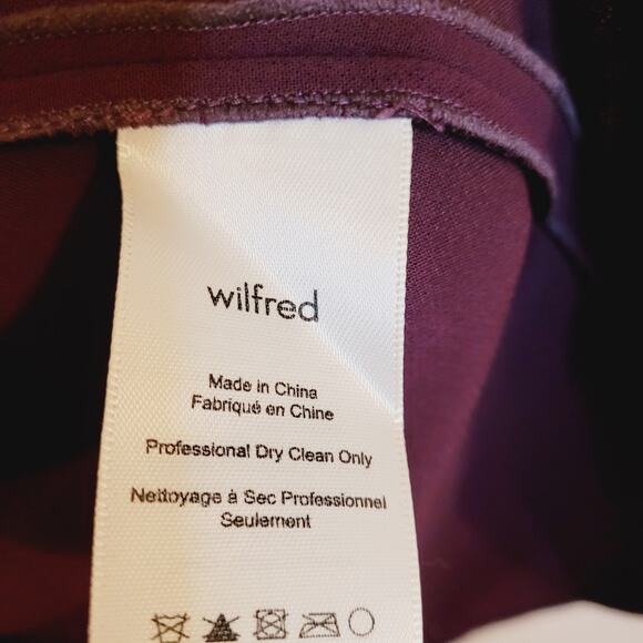 Wilfred Aritzia maroon red slip dress Size 8 minimal clean girl old money - Picture 8 of 11